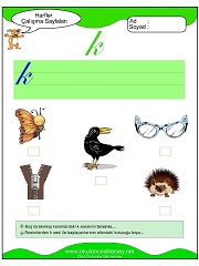 K Sesi Çalışma Sayfaları